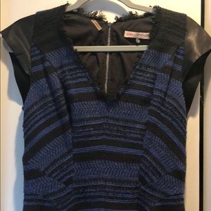 Rebecca Taylor Black and Blue Dress